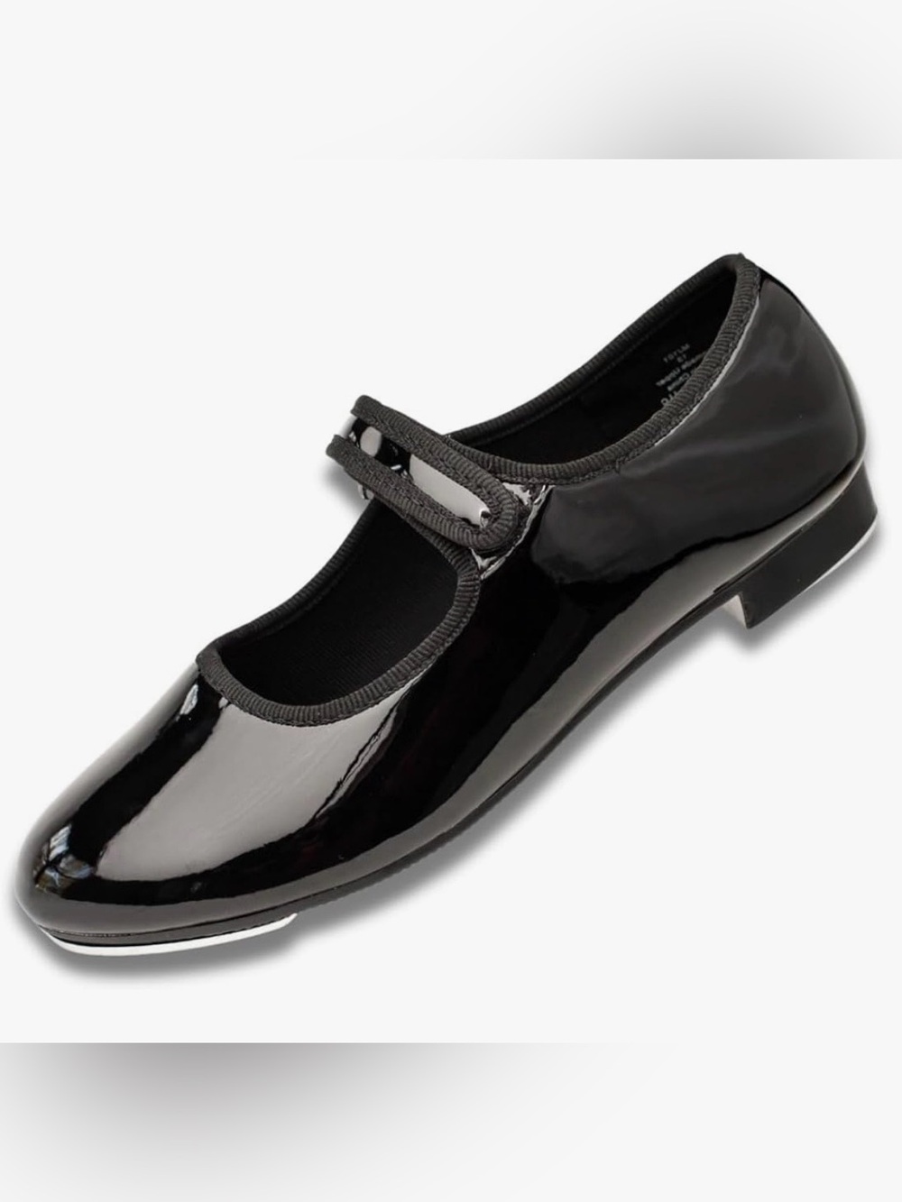 Dance Class | Kids Tap Shoes Black Patent Mary Jane Flat Size 11.5